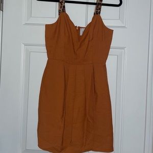 J.O.A leopard strap dress size XS
